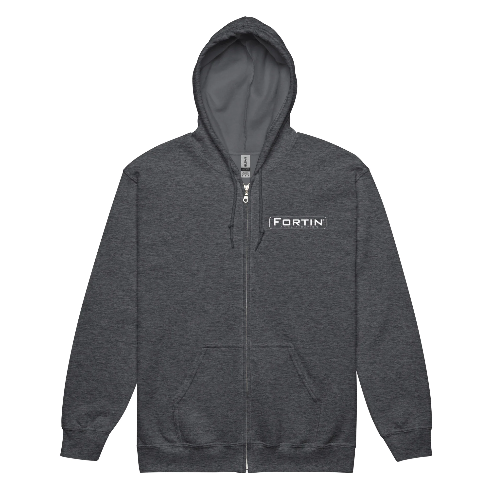 Fortin Amplification® - Skull unisex heavy blend zip hoodie - Image 4
