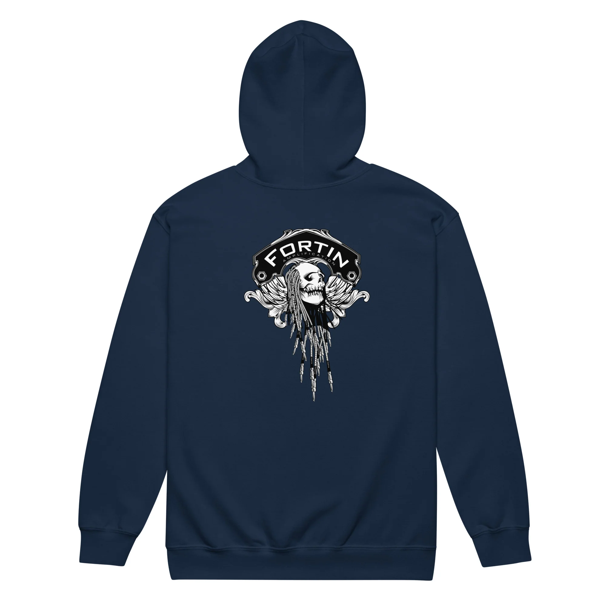 Fortin Amplification® - Skull unisex heavy blend zip hoodie - Image 6